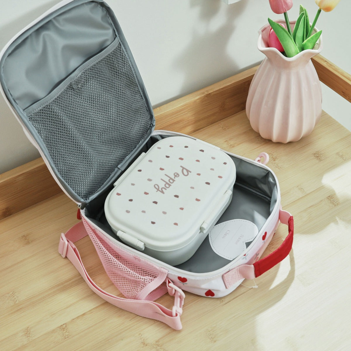 Personalised Heart Pocket All-Over Print Lunch Bag 