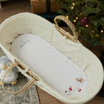 Personalised First Christmas Moses Basket Bed Sheet
