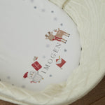 Personalised First Christmas Moses Basket Bed Sheet