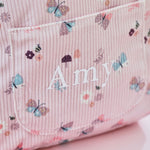 Personalised Butterfly Printed Cord Mini Backpack