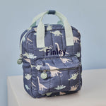 Personalised Quilted Dino All-Over Print Mini Backpack 