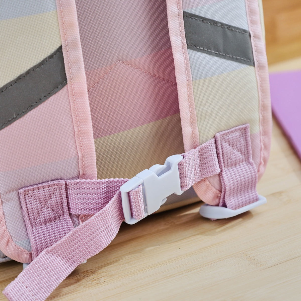Personalised Rainbow Stripe Medium Backpack 