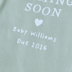 Personalised Coming Soon Sage Bodysuit