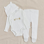 Personalised Yellow Floral Home From The Hospital Baby Gift Set