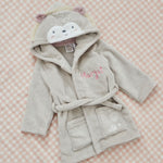 Personalised Hedgehog Fleece Robe 