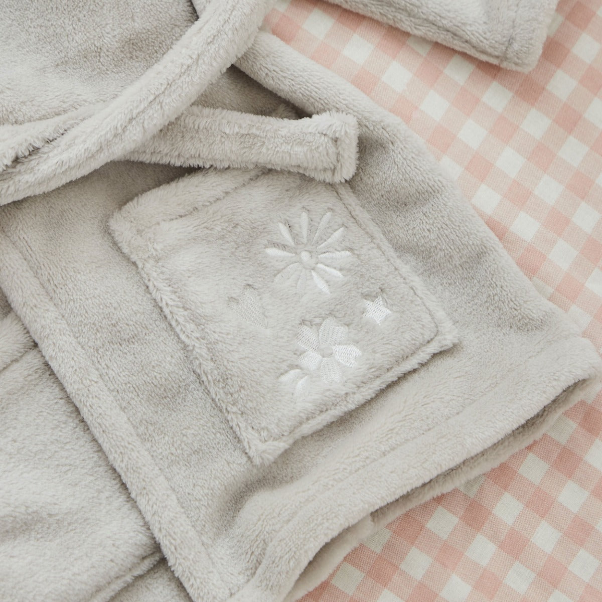 Personalised Hedgehog Fleece Robe 