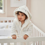 Personalised Ivory Bunny Fleece Robe 