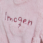My Kids Personalised Heart Deboss Fleece Robe