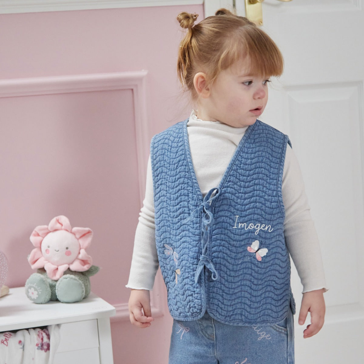 BUTTERFLY DENIM GILLET