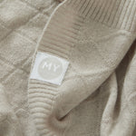 Personalised Heritage Horse Oatmeal Cashmere Blanket