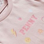 My Kids Personalised Pink Cartoon Sweatshirt
