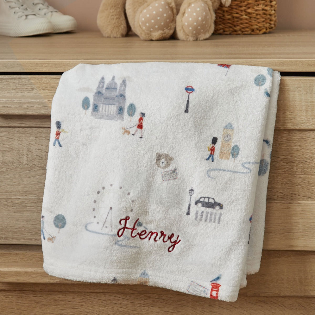 Personalised London Fleece Blanket