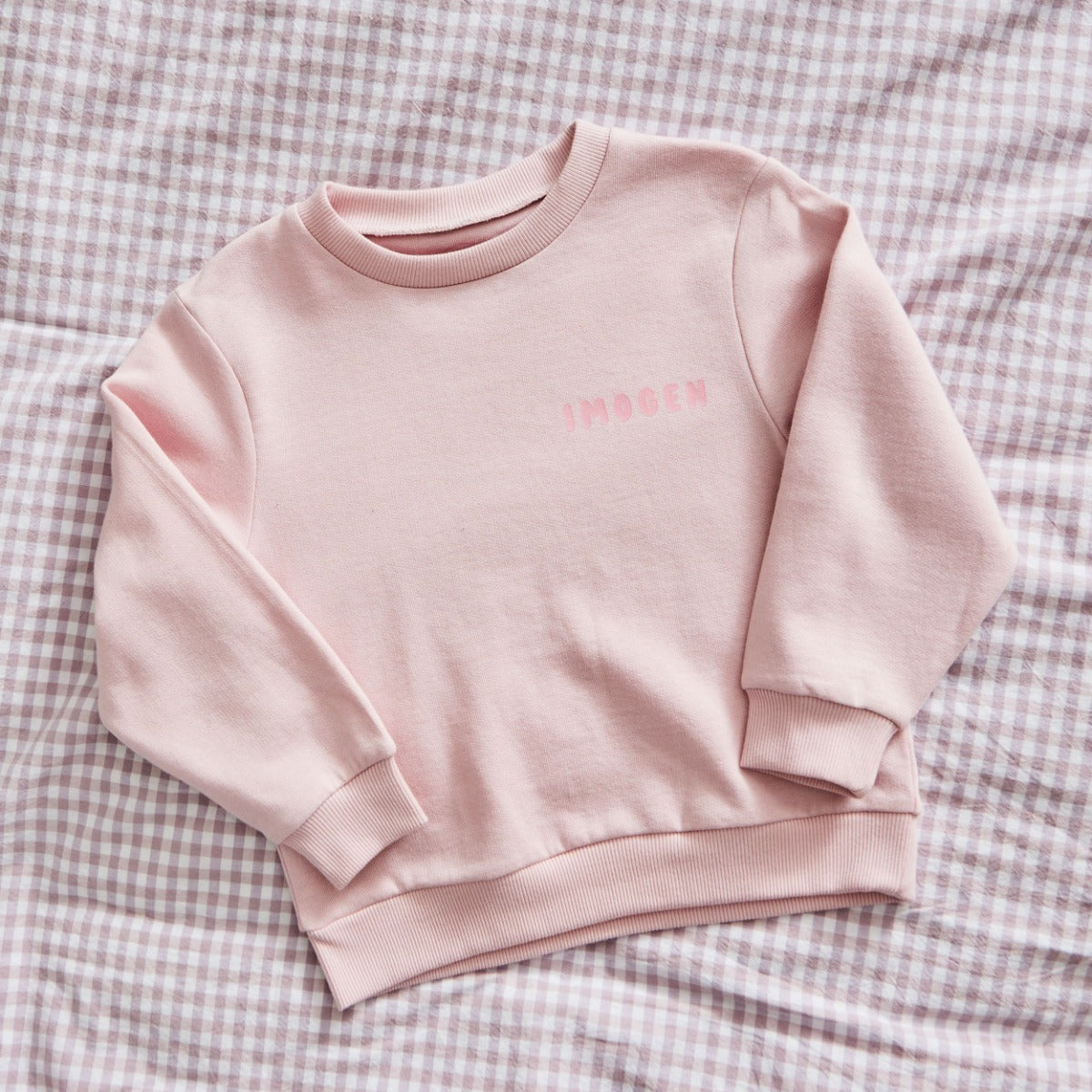 My Kids Personalised Pink Girls Club Sweatshirt