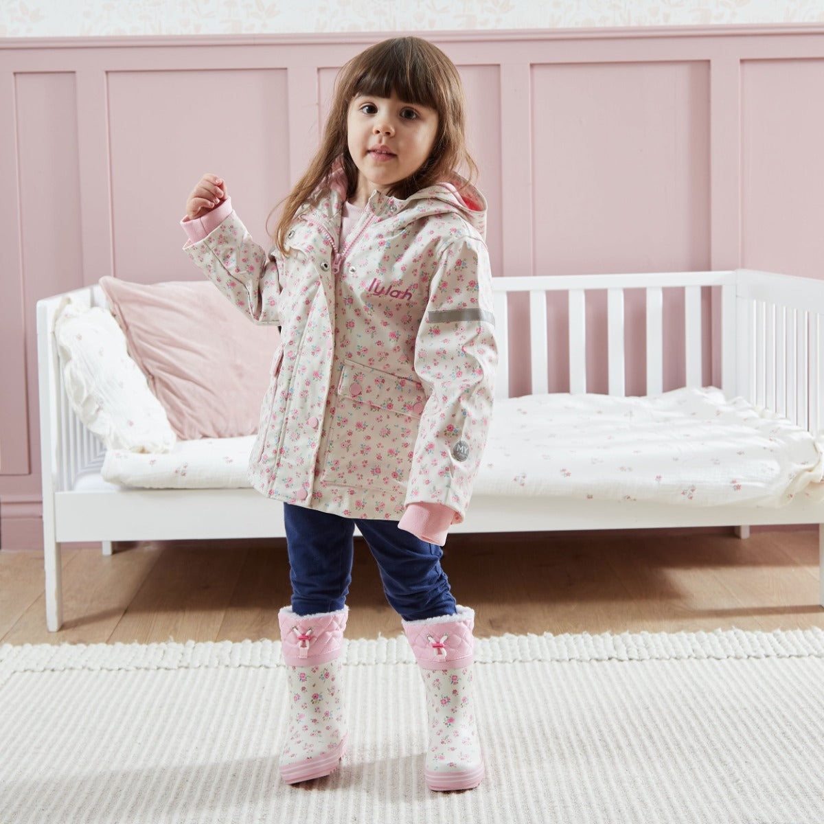 Personalised Ditsy Floral Welly Boots FSC®