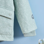 Personalised Sage Spot Rain Mac 