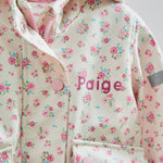 Personalised Ditsy Floral Rain Mac 