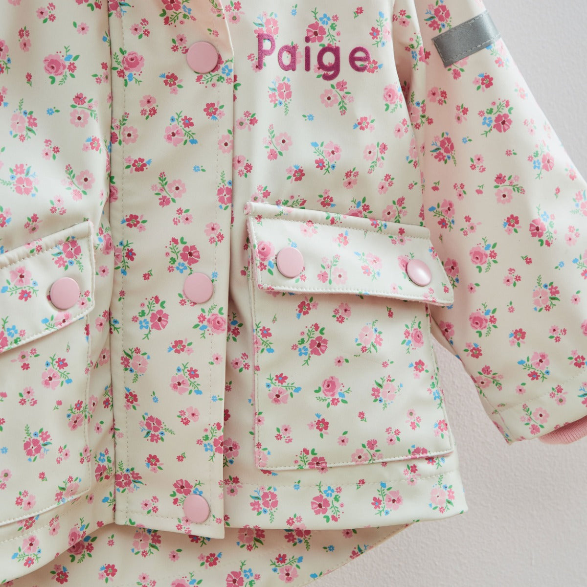 Personalised Ditsy Floral Rain Mac 