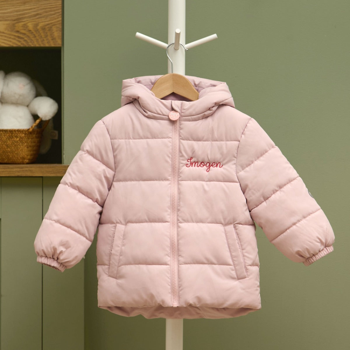 My Kids Personalised Pink Padded Jacket
