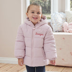 My Kids Personalised Pink Padded Jacket