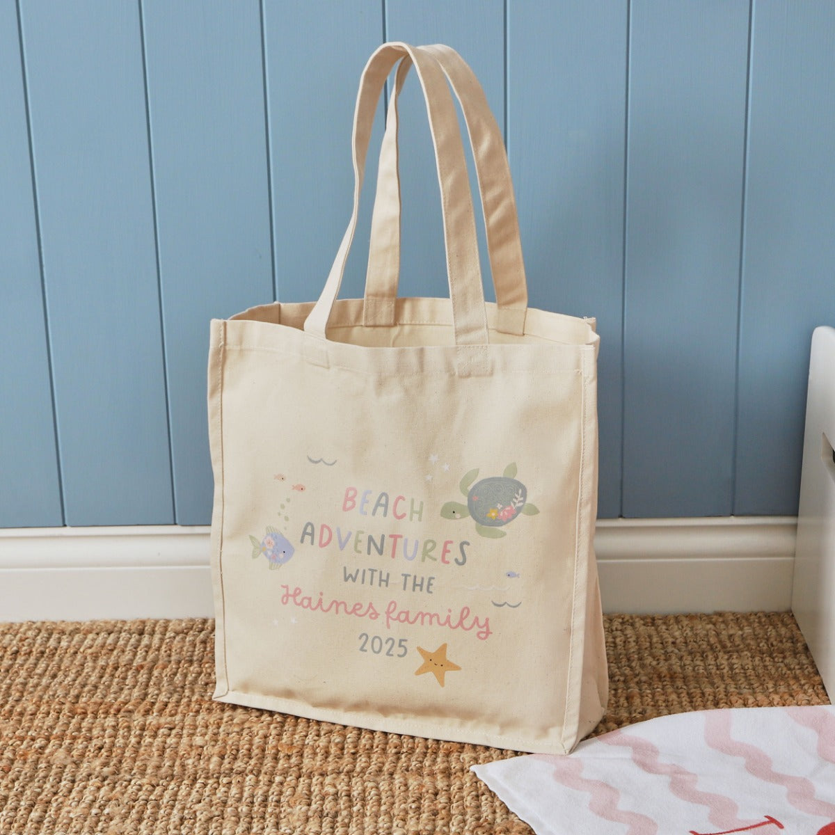 Personalised Sea Creature Adventure Tote Bag