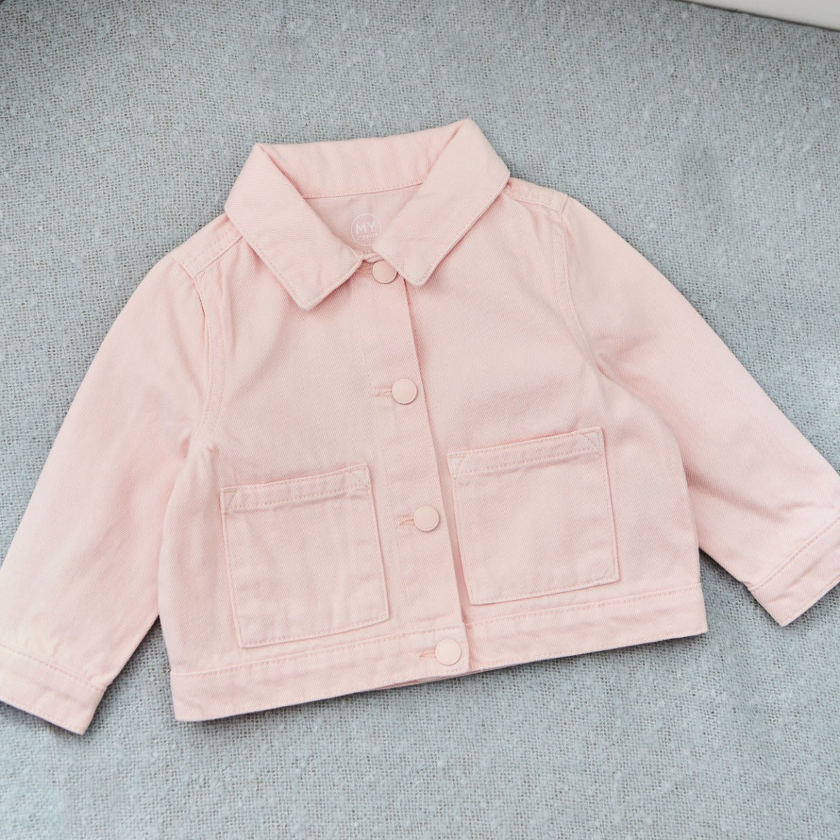 Personalised Red Berry Fruit Pink Denim Jacket