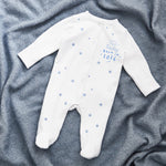 Personalised Born in 2026 Blue Star Design Sleepsuit
