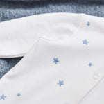 Personalised Born in 2026 Blue Star Design Sleepsuit