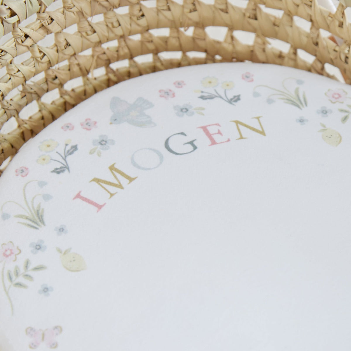 Personalised Garden Secrets Moses Basket