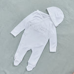 Personalised Born in 2025 Peter Rabbit™ Wrap Sleepsuit & Hat Set