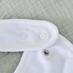 Personalised Father's Day Baby Bear Bib in White and Blue