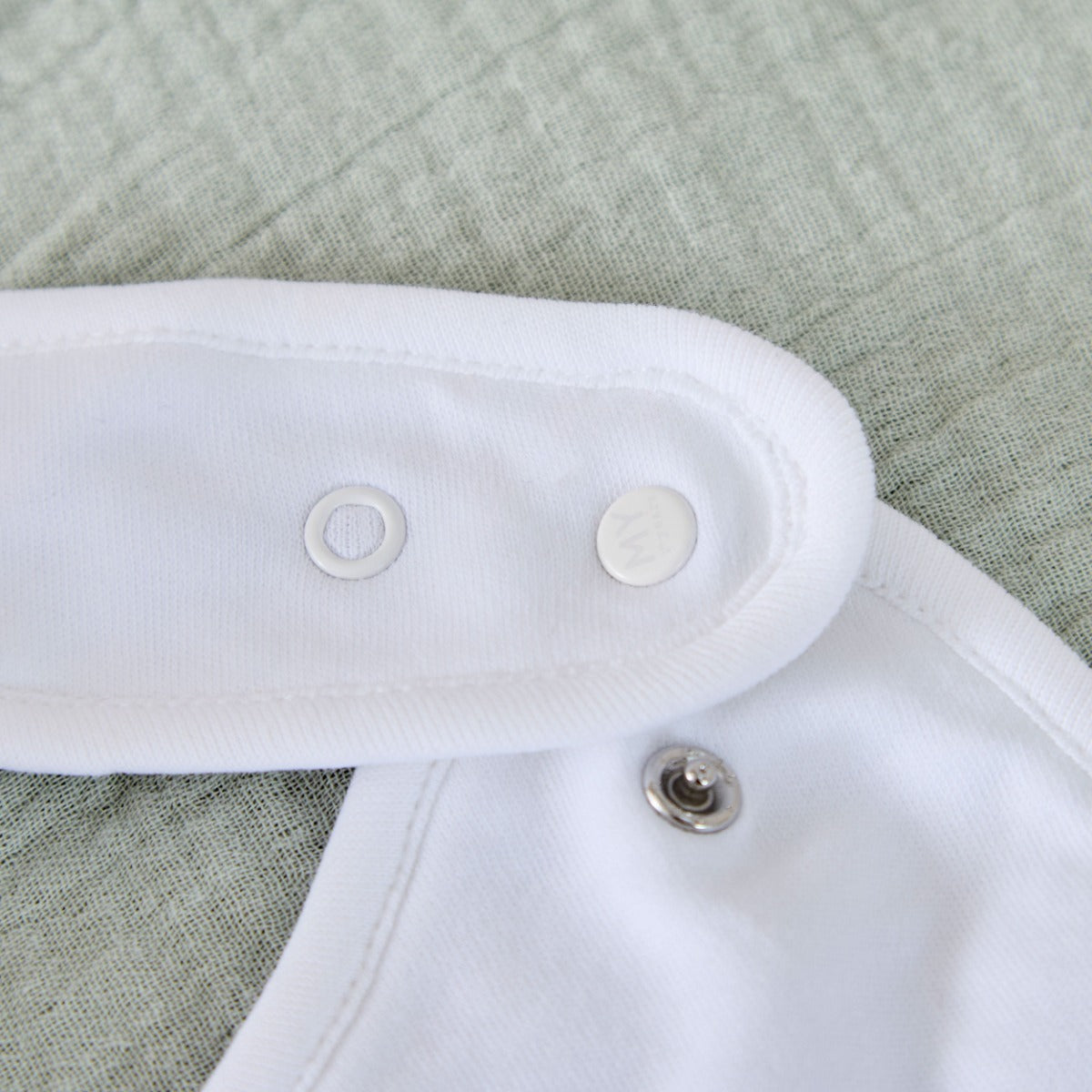 Personalised Father's Day Baby Bear Bib in White and Blue