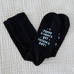 Personalised 1st Father’s Day Black Socks