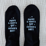 Personalised 1st Father’s Day Black Socks