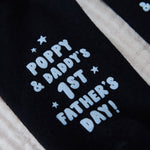 Personalised 1st Father’s Day Black Socks