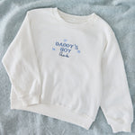 Personalised Daddy’s Boy Ecru Sweatshirt