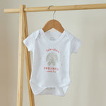 Personalised England Fan White Bodysuit