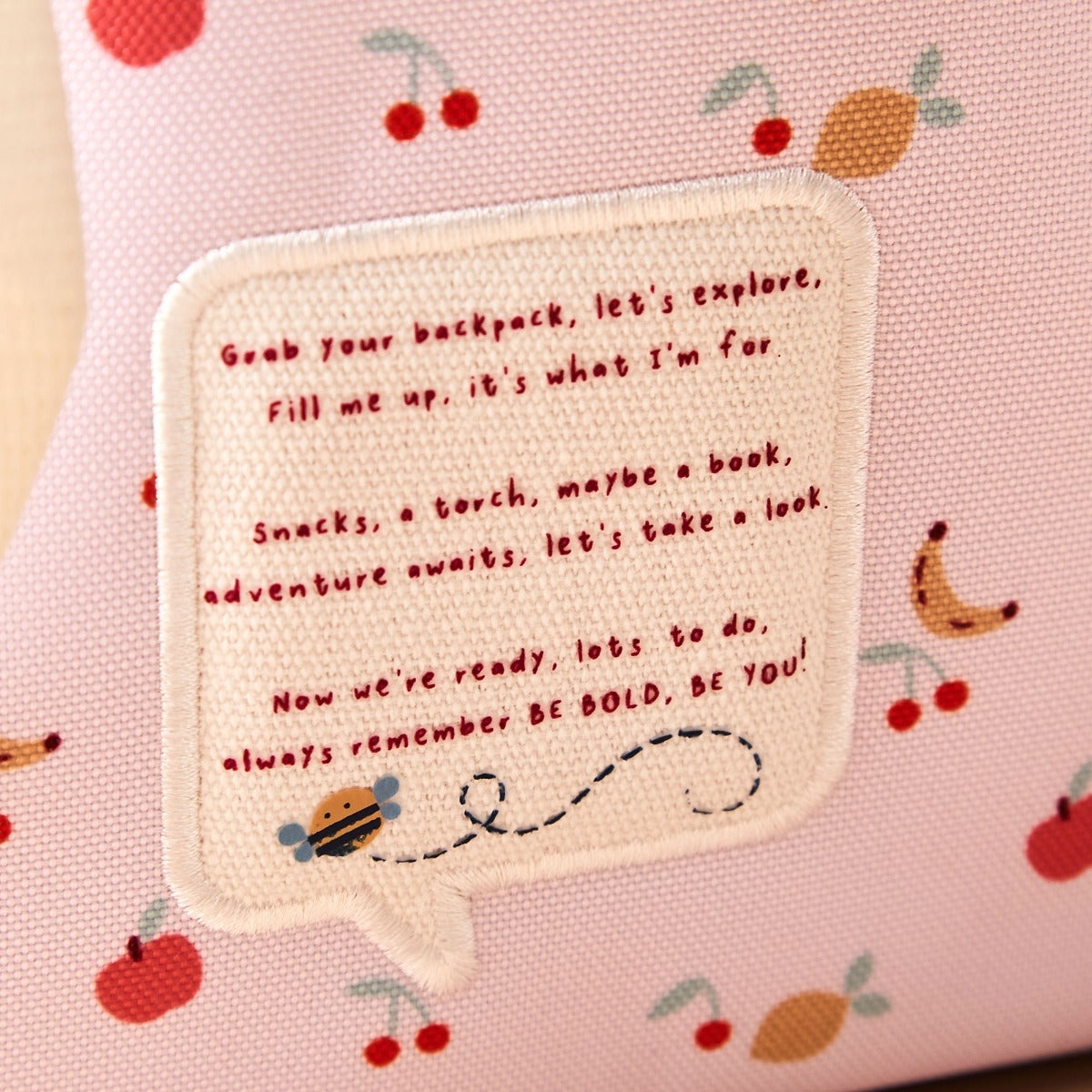 Personalised Just Bee Kids Fruit Print Backpack 