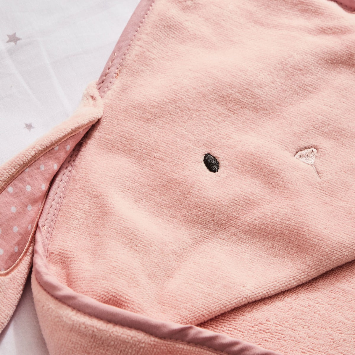 Personalised Pink Bunny Hooded Towel