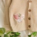 Personalised Flower Fairies™ Oatmeal Cardigan 