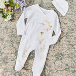 Personalised Flower Fairies™ Wrap Sleepsuit & Hat Set