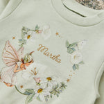 Personalised Flower Fairies™ Wreath Sage Sweatshirt
