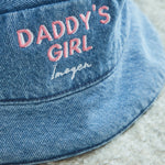 Personalised Girls' Family Denim Bucket Hat