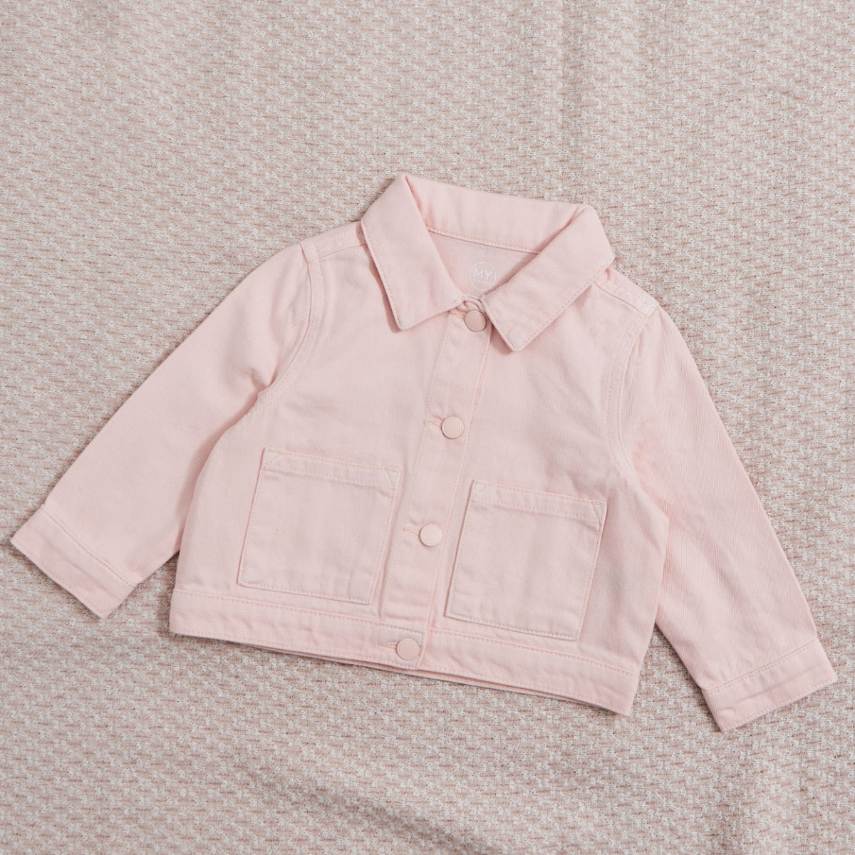 Personalised Big Sister Pink Denim Jacket 