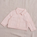 Personalised Big Sister Pink Denim Jacket 