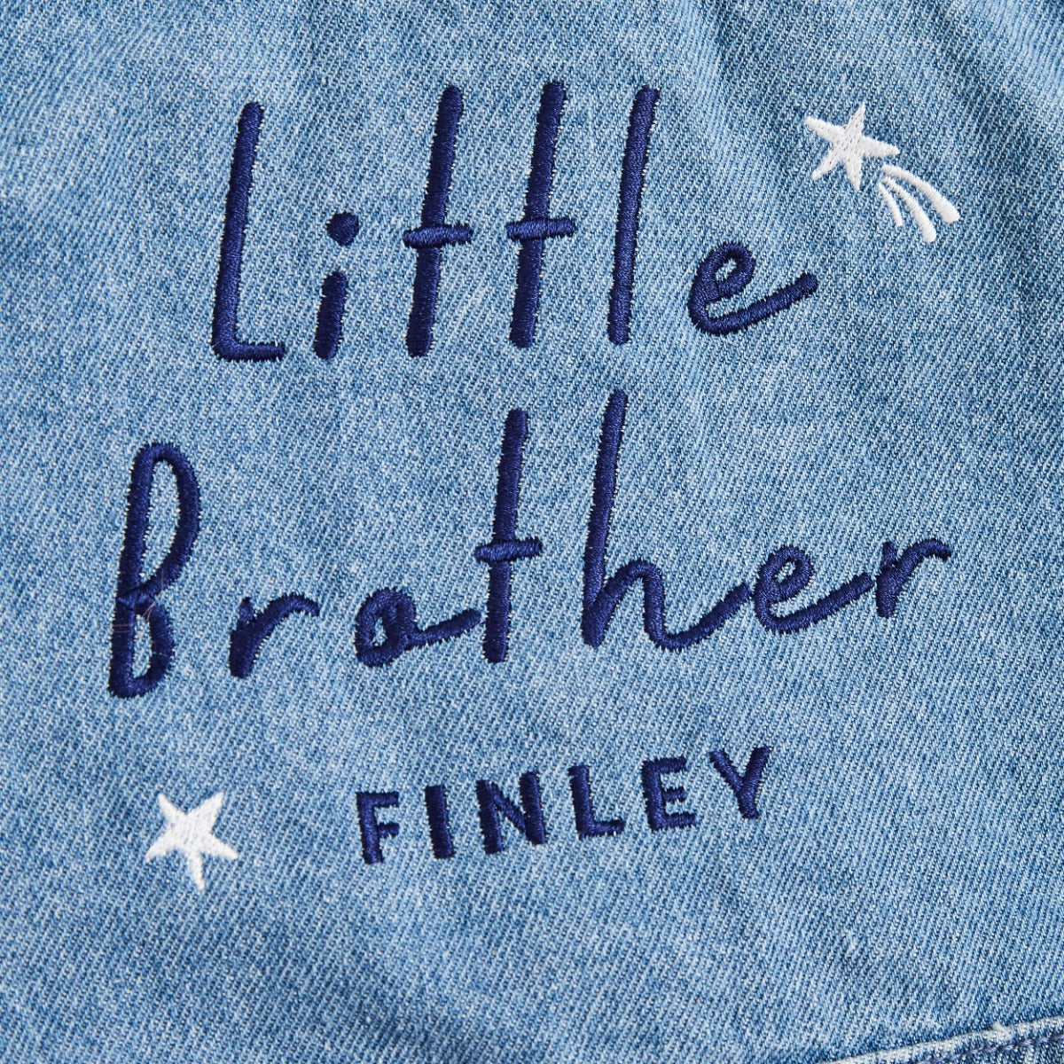 Personalised Little Brother Denim Jacket