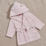 Personalised Little Sister Pink Fleece Robe