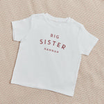 Personalised Big Sister White T-Shirt