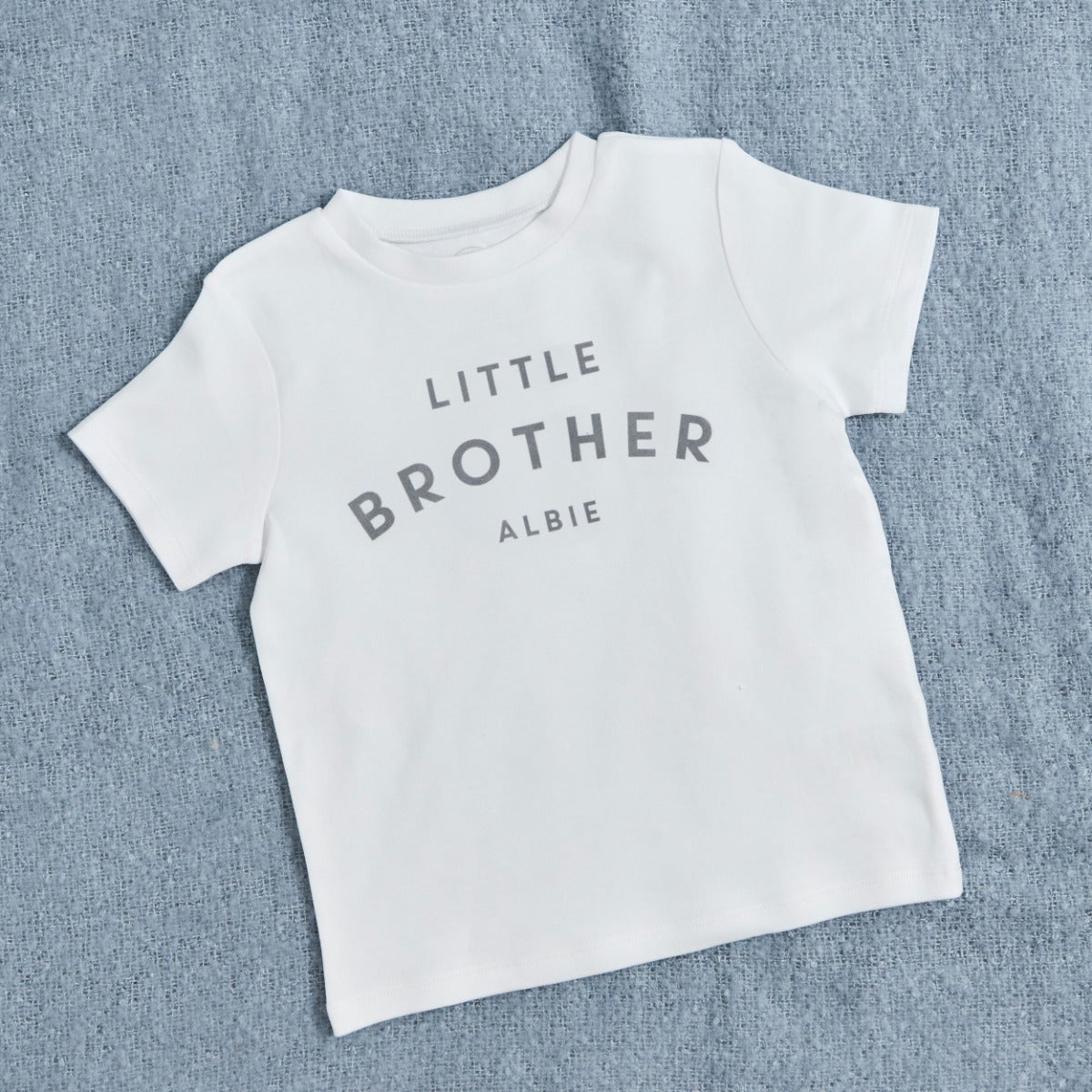 Personalised Little Brother White T-Shirt
