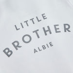 Personalised Little Brother White T-Shirt