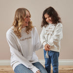 Personalised Mama's Little Bestie White Sweatshirt